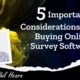 Buying online survey software