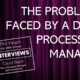 Problems faced by a data processing manager